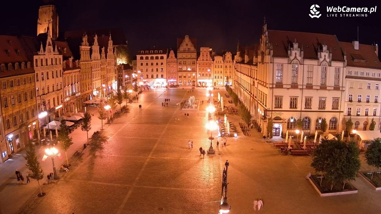WROCŁAW - widok na Stare Miasto - 25 sierpień 2026, 22:55