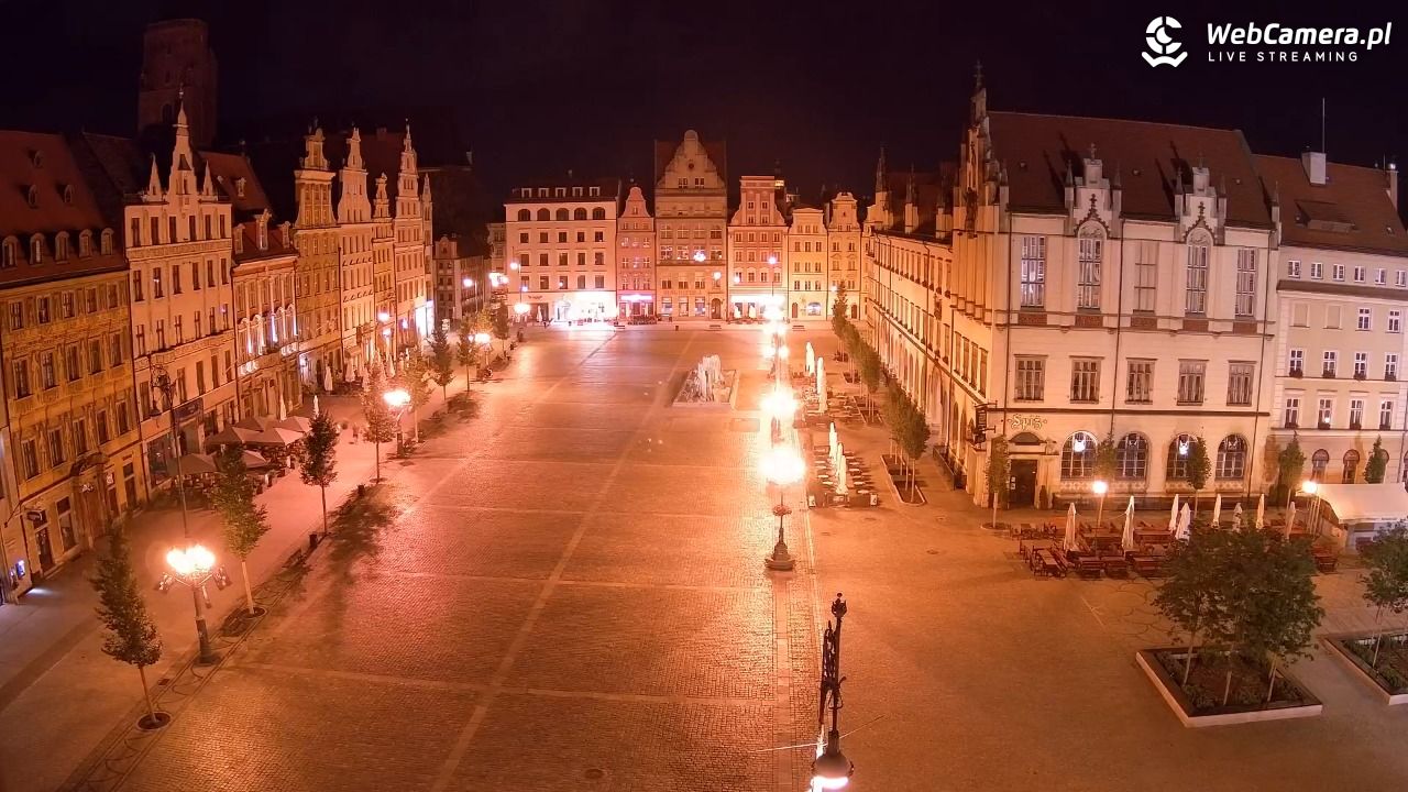WROCŁAW - widok na Stare Miasto - 13 lipiec 2026, 01:39