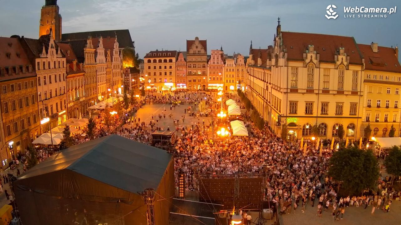 WROCŁAW - widok na Stare Miasto - 28 sierpień 2026, 20:08