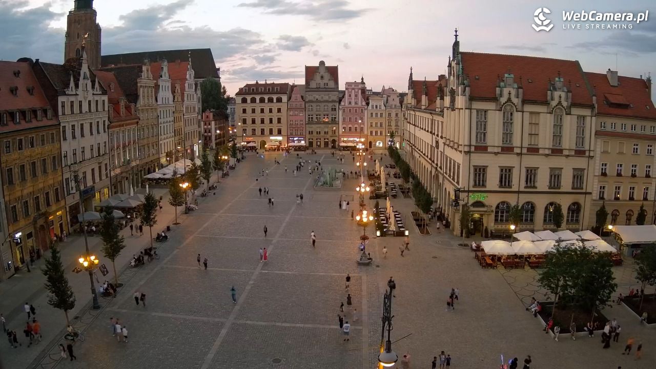 WROCŁAW - widok na Stare Miasto - 12 lipiec 2026, 21:18