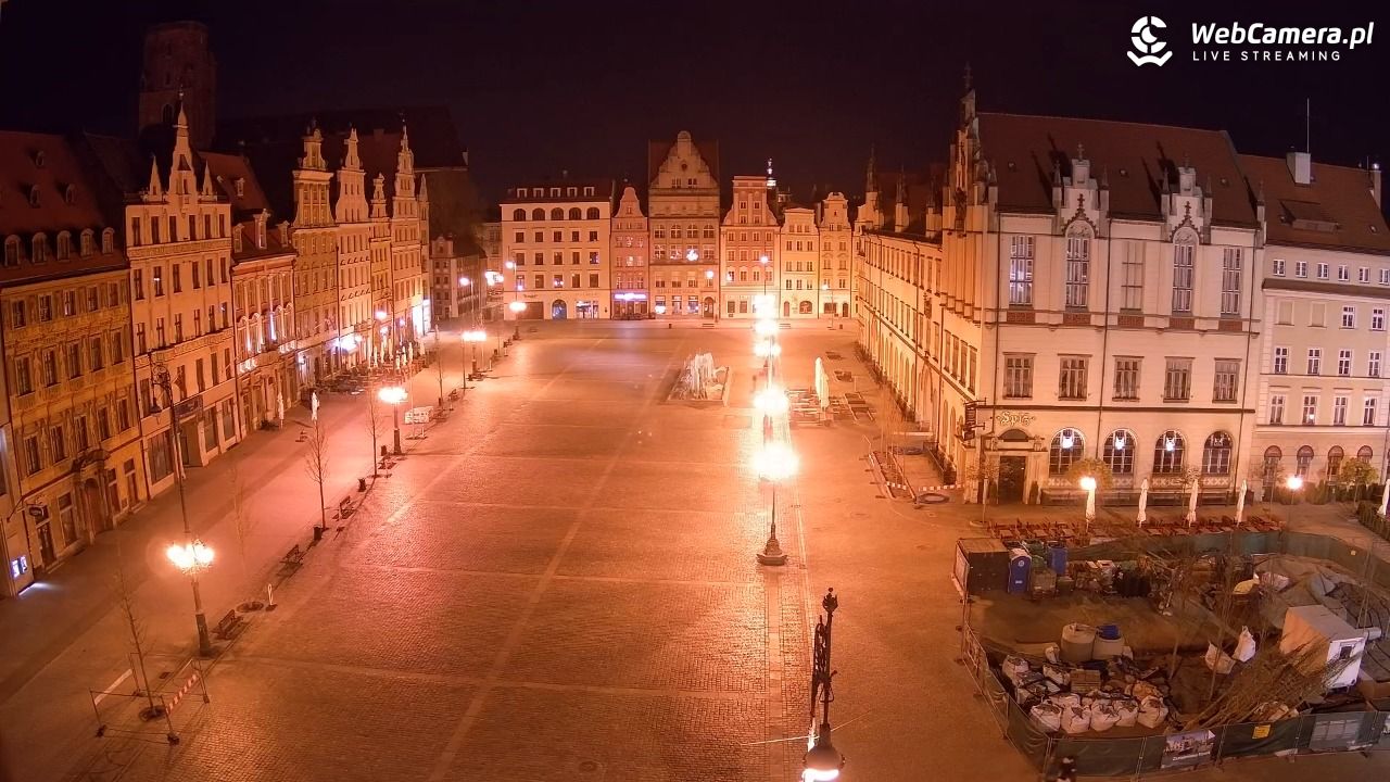 WROCŁAW - widok na Stare Miasto - 14 kwiecień 2026, 02:26