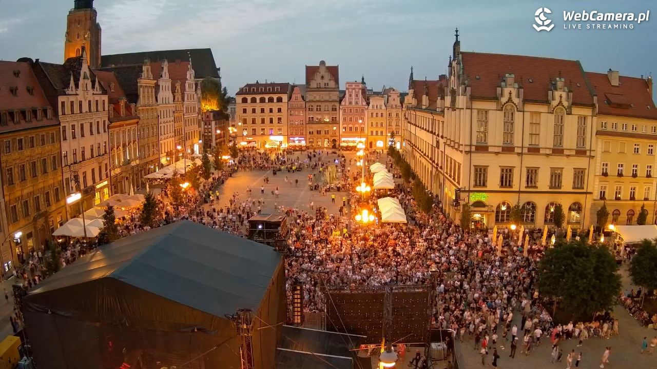 WROCŁAW - widok na Stare Miasto - 28 sierpień 2026, 20:06