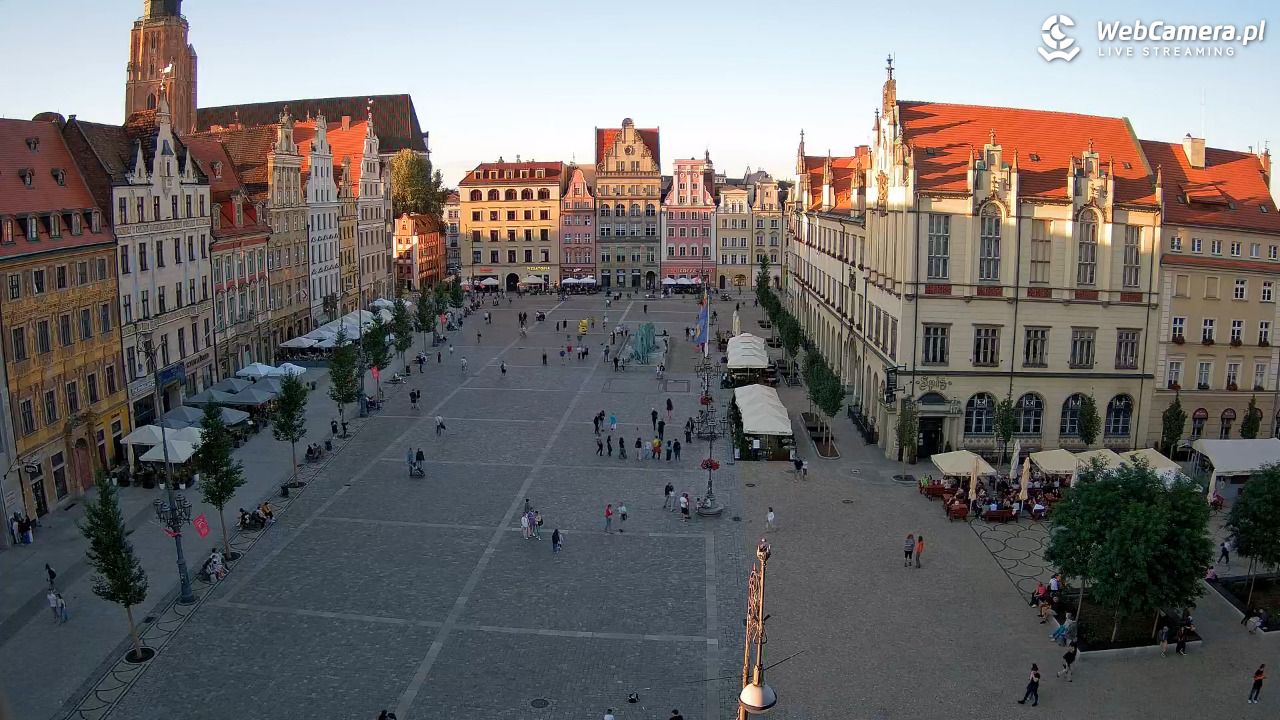 WROCŁAW - widok na Stare Miasto - 24 sierpień 2026, 19:03