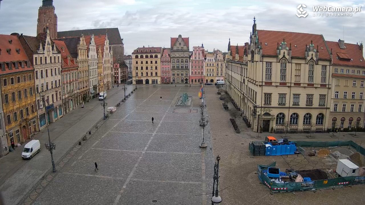 WROCŁAW - widok na Stare Miasto - 23 luty 2026, 08:36