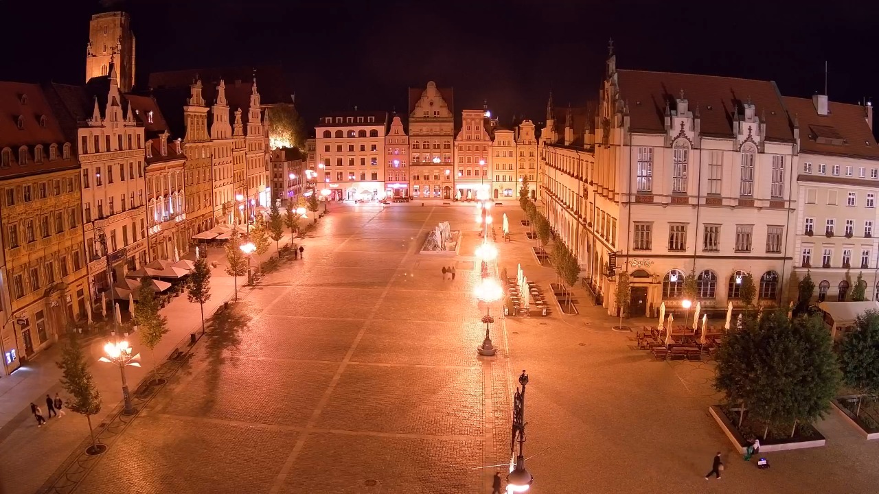WROCŁAW - widok na Stare Miasto - 11 październik 2026, 21:31