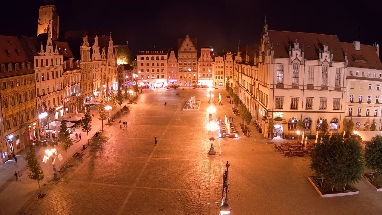 WROCŁAW - widok na Stare Miasto - 13 październik 2026, 20:10