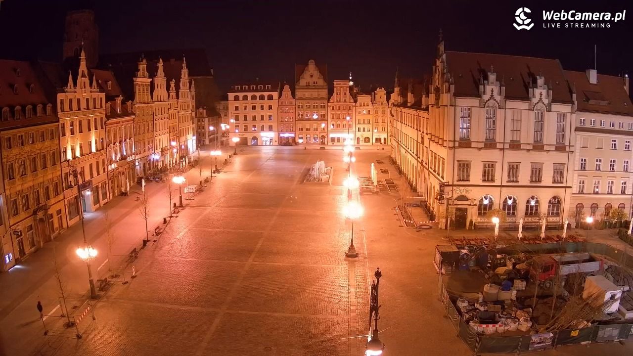 WROCŁAW - widok na Stare Miasto - 13 kwiecień 2026, 01:40