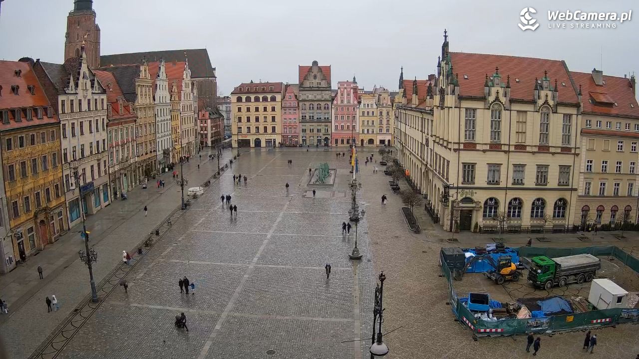 WROCŁAW - widok na Stare Miasto - 22 luty 2026, 11:45