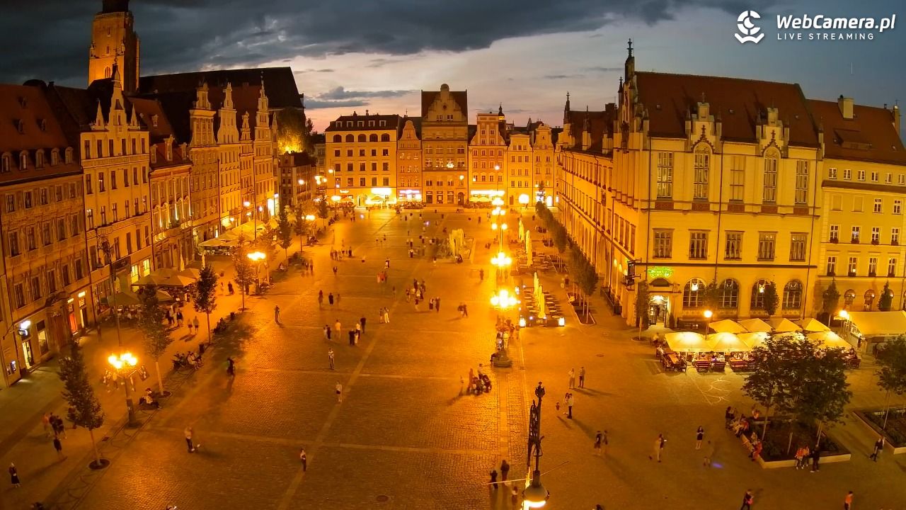 WROCŁAW - widok na Stare Miasto - 12 lipiec 2026, 21:45
