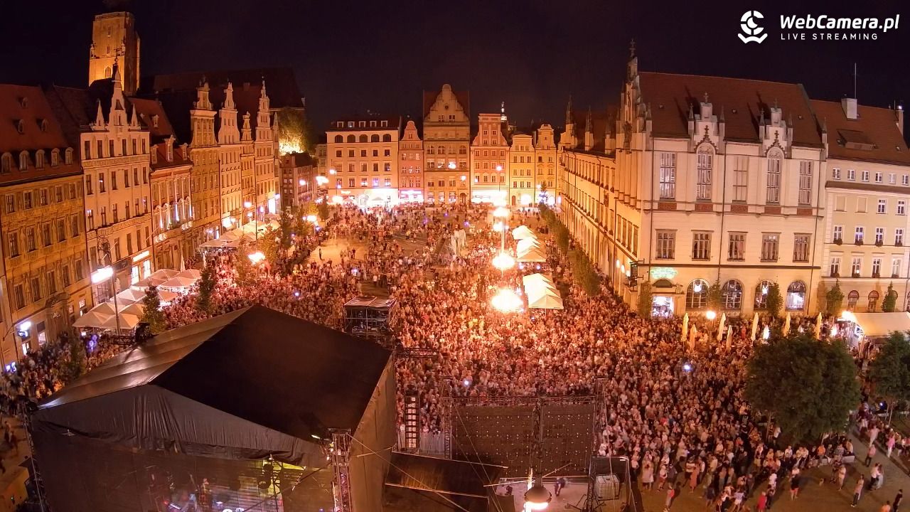 WROCŁAW - widok na Stare Miasto - 28 sierpień 2026, 21:03