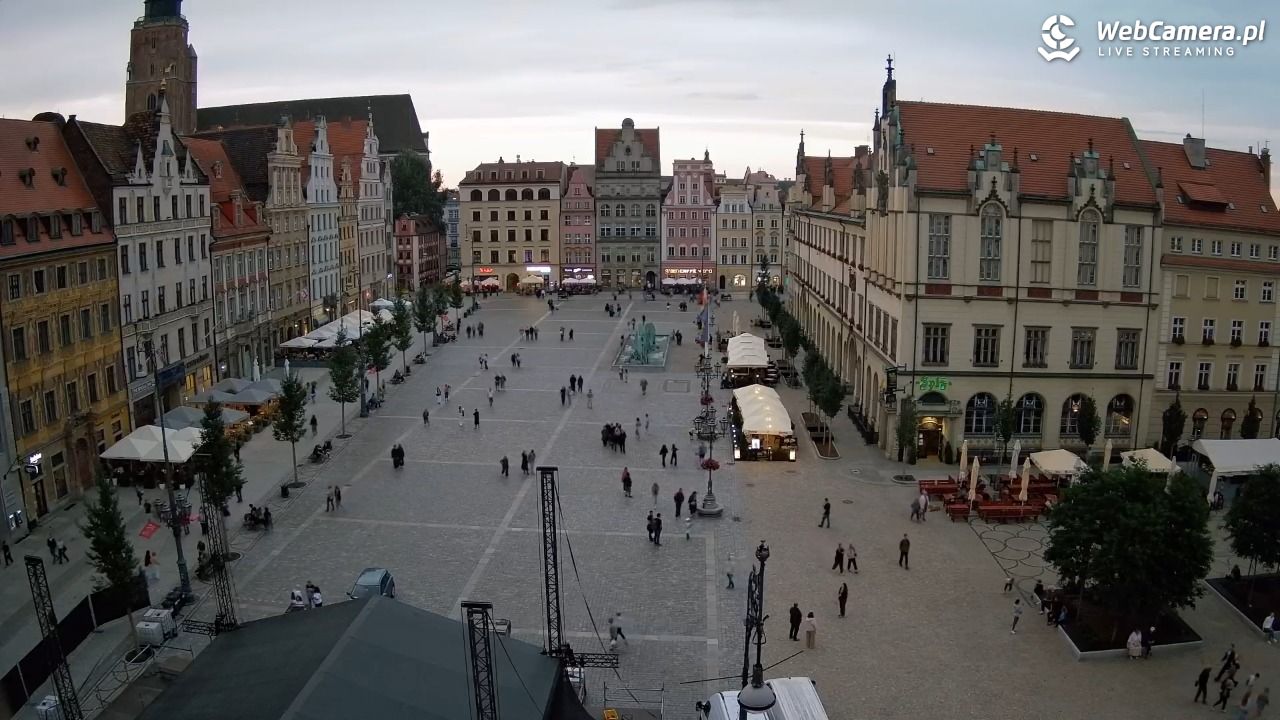 WROCŁAW - widok na Stare Miasto - 26 sierpień 2026, 19:40