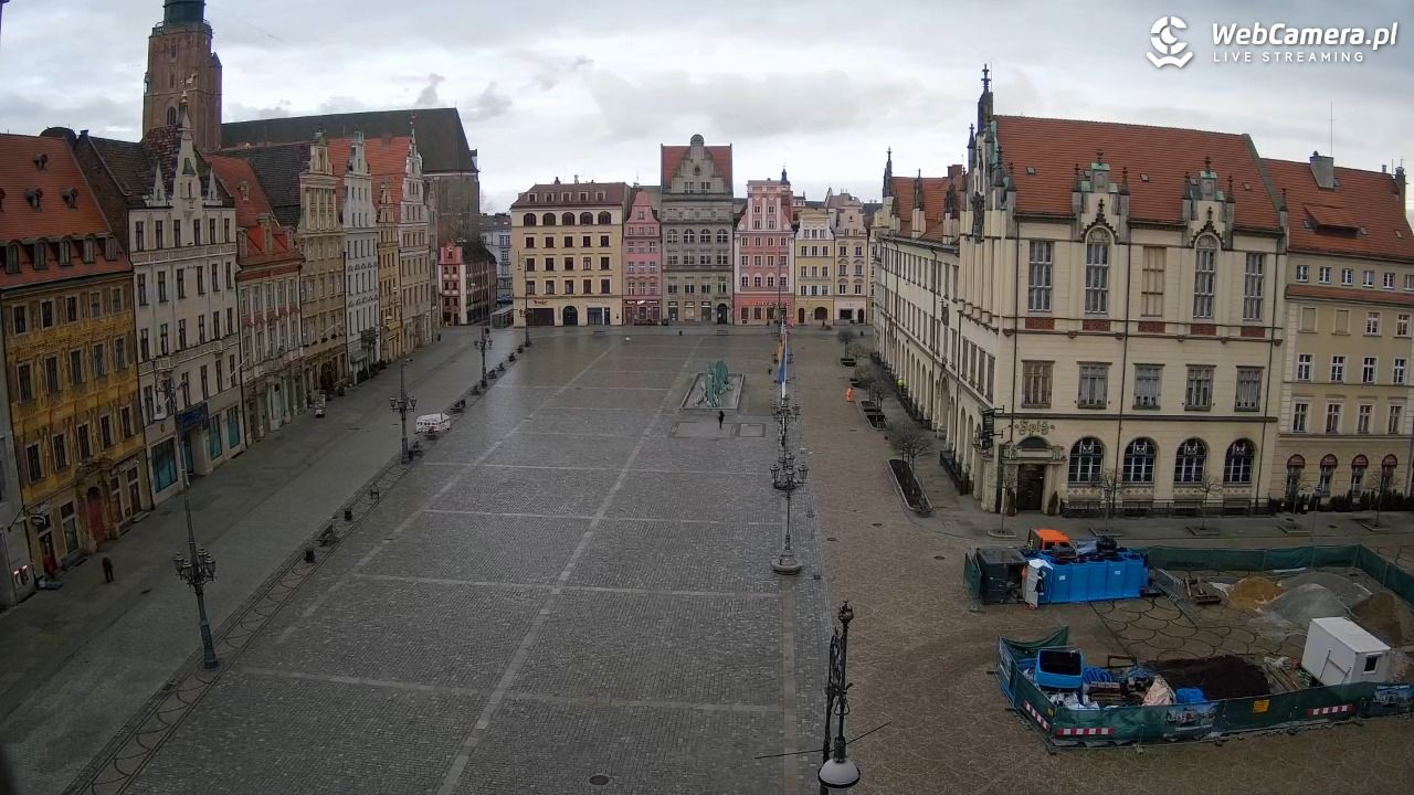 WROCŁAW - widok na Stare Miasto - 23 luty 2026, 07:44