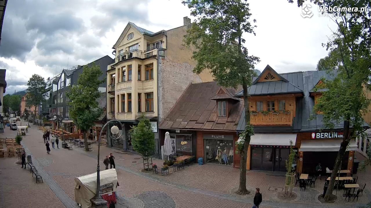 Krupówki  - widok na deptak - 15 czerwiec 2026, 09:47