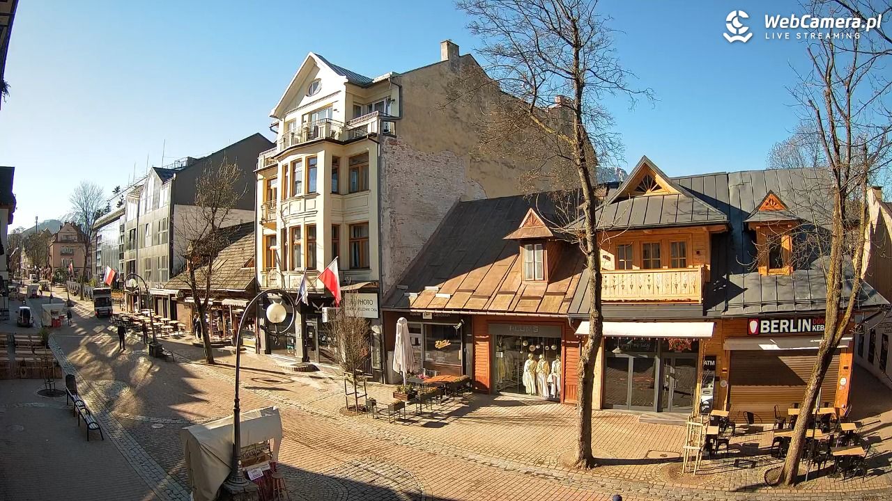 Krupówki  - widok na deptak - 03 maj 2026, 08:00
