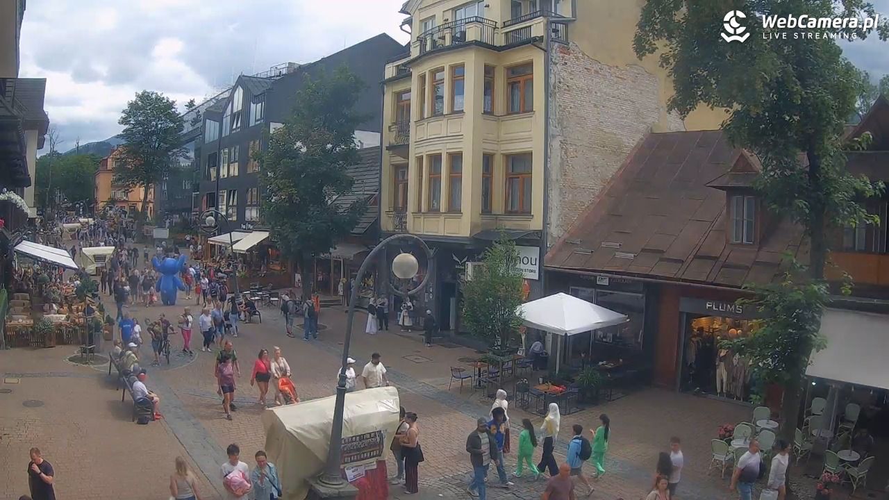 Krupówki  - widok na deptak - 01 sierpień 2025, 14:39