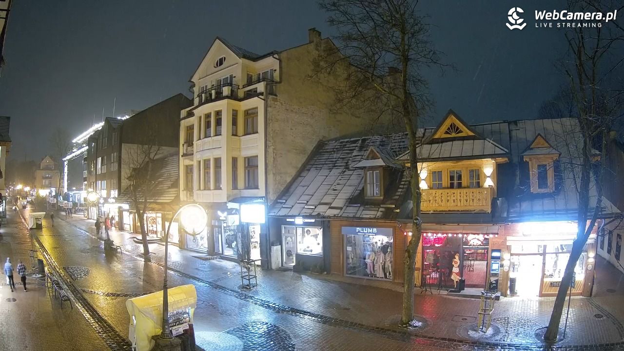 Krupówki  - widok na deptak - 17 marzec 2026, 19:18