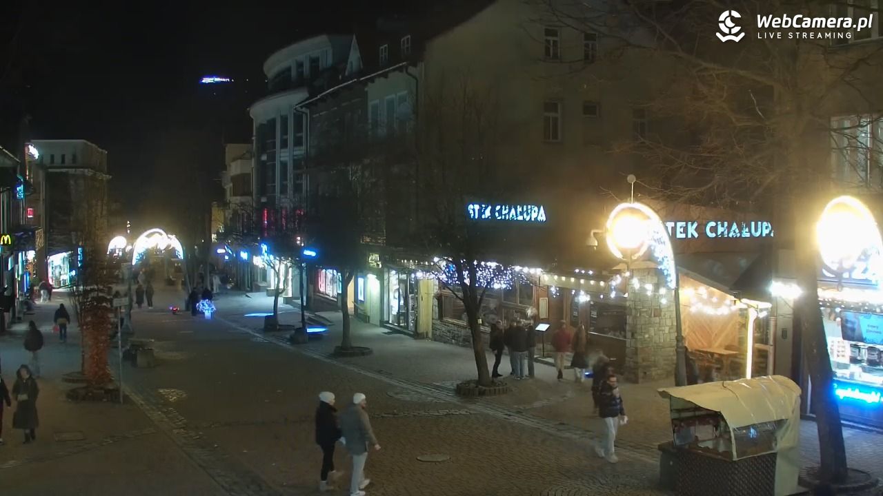 Zakopane - widok na deptak Krupówki NOWOŚĆ - 14 grudzień 2025, 21:02