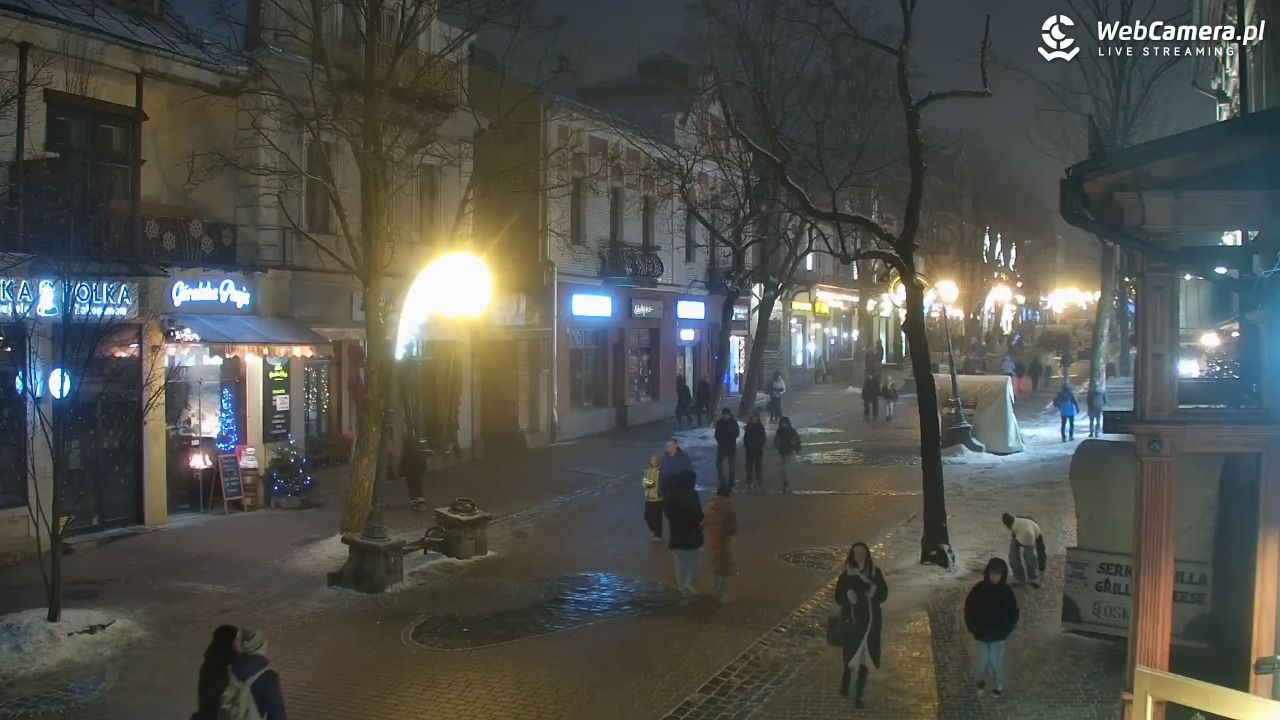 Zakopane - widok na deptak Krupówki NOWOŚĆ - 29 styczeń 2026, 21:58