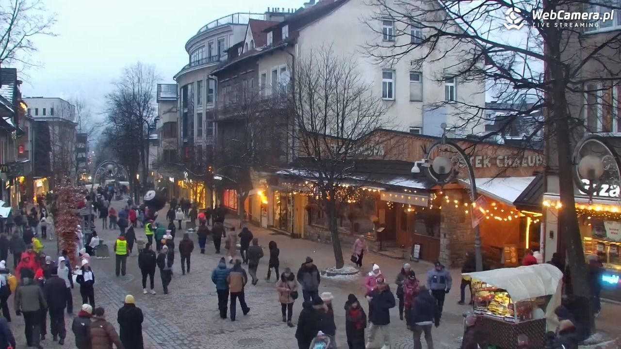 Zakopane - widok na deptak Krupówki NOWOŚĆ - 31 styczeń 2026, 16:20