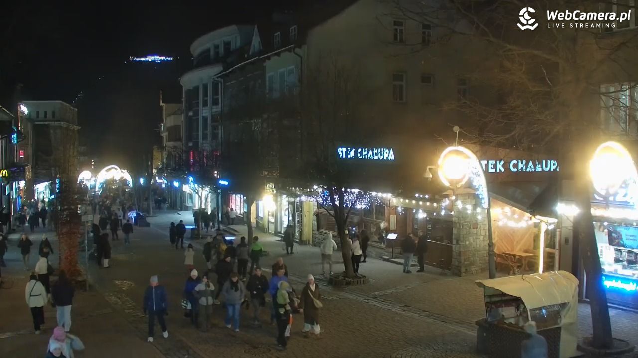 Zakopane - widok na deptak Krupówki NOWOŚĆ - 14 grudzień 2025, 19:07