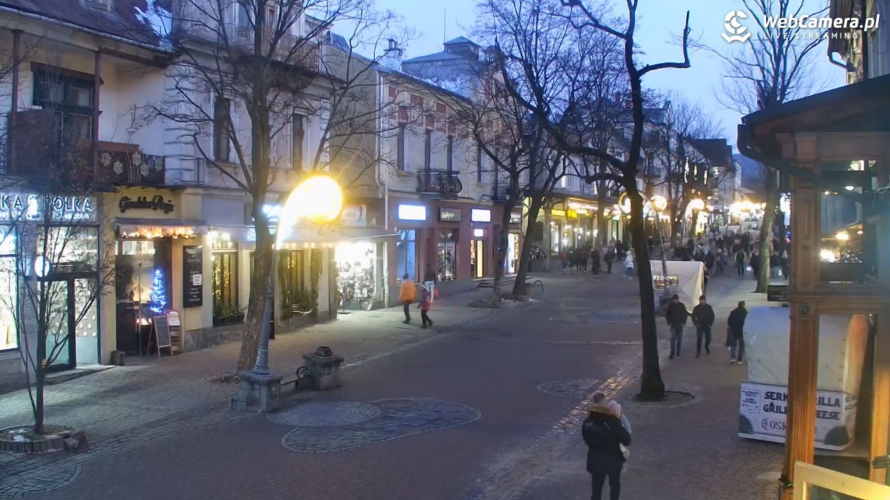 Zakopane - widok na deptak Krupówki NOWOŚĆ - 15 grudzień 2025, 16:00