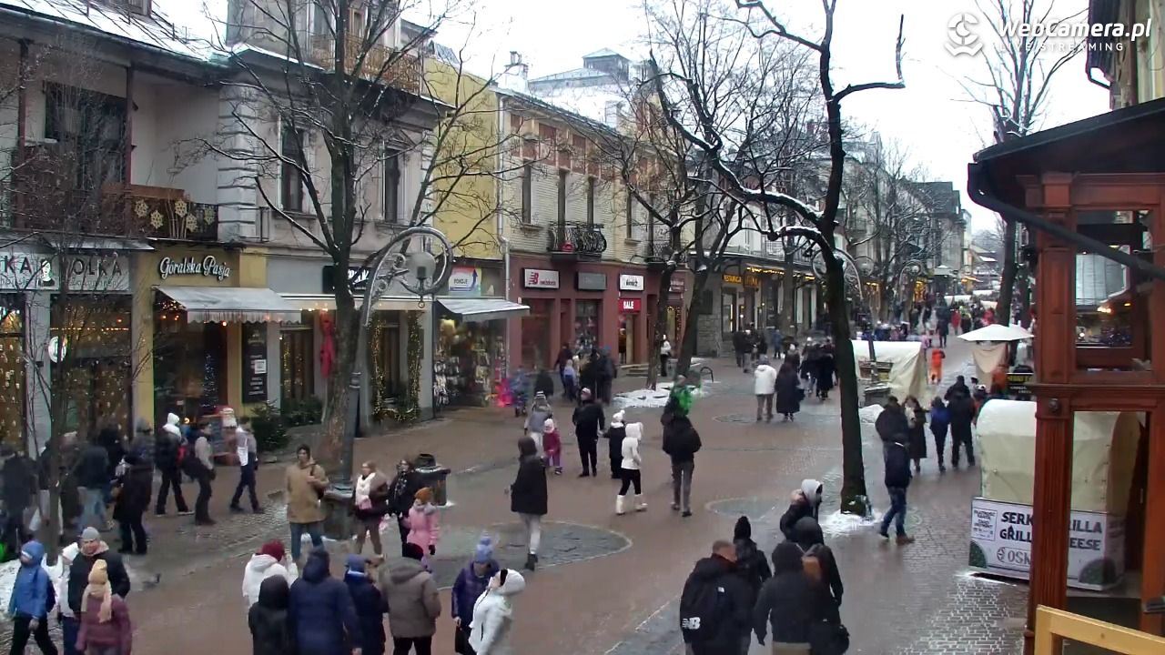 Zakopane - widok na deptak Krupówki NOWOŚĆ - 30 styczeń 2026, 13:20