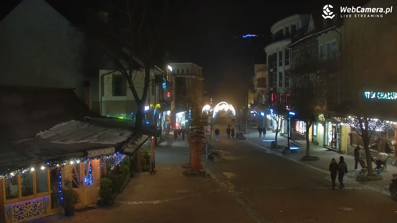 Zakopane - widok na deptak Krupówki NOWOŚĆ - 15 grudzień 2025, 21:33