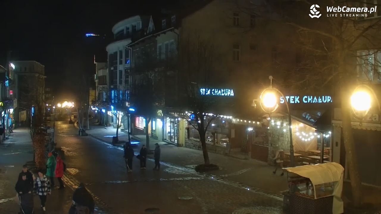 Zakopane - widok na deptak Krupówki NOWOŚĆ - 16 marzec 2026, 20:26