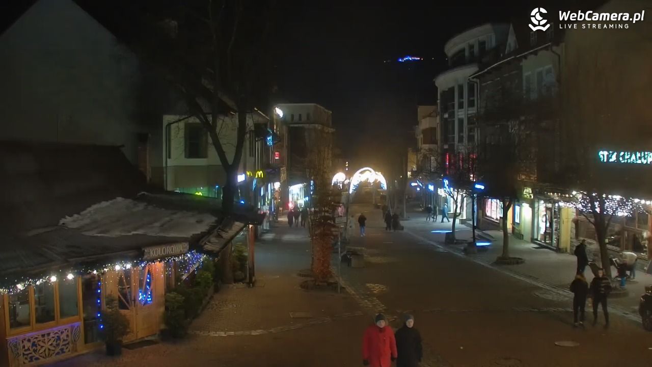 Zakopane - widok na deptak Krupówki NOWOŚĆ - 15 grudzień 2025, 21:33