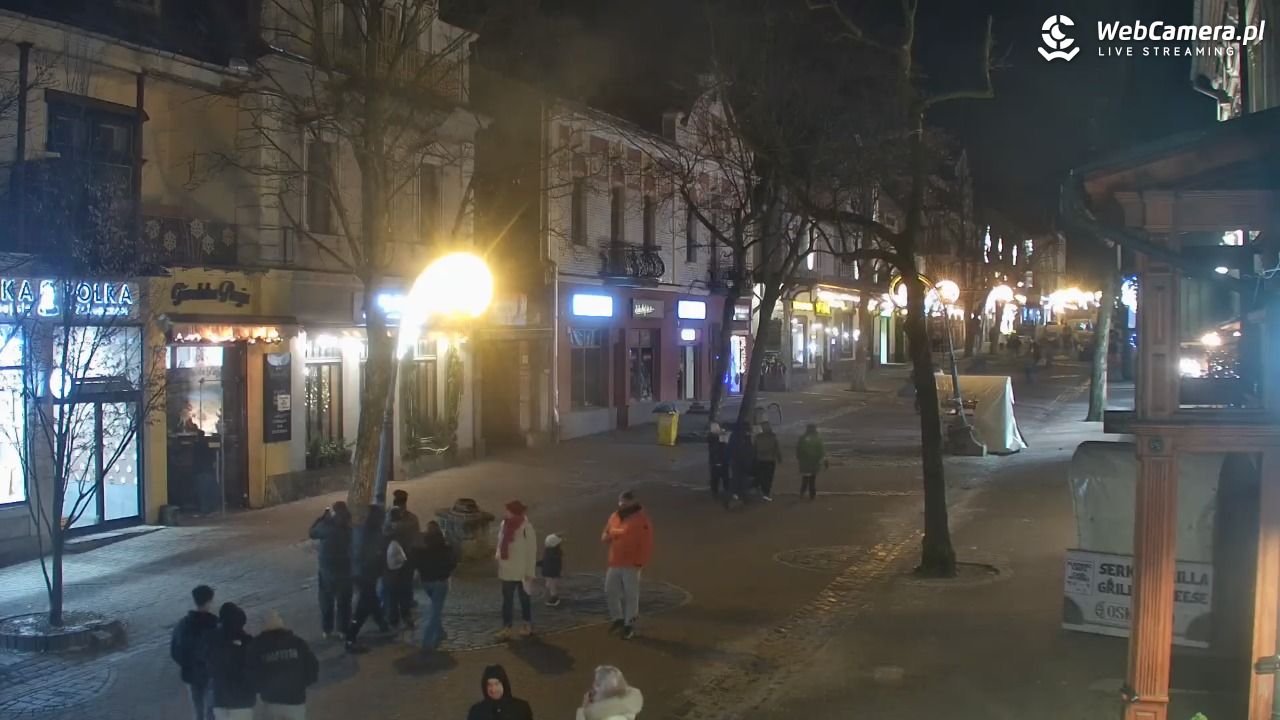 Zakopane - widok na deptak Krupówki NOWOŚĆ - 15 grudzień 2025, 21:03