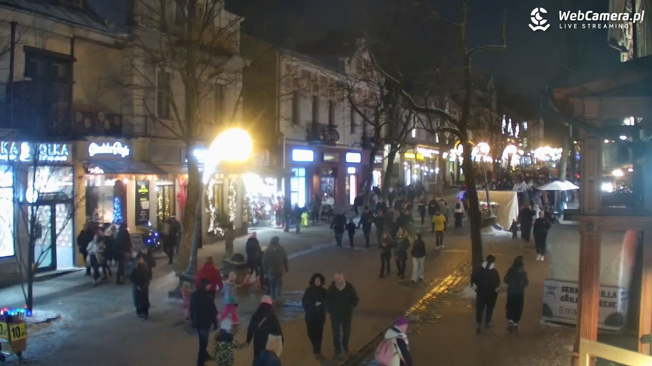 Zakopane - widok na deptak Krupówki NOWOŚĆ - 30 styczeń 2026, 19:30