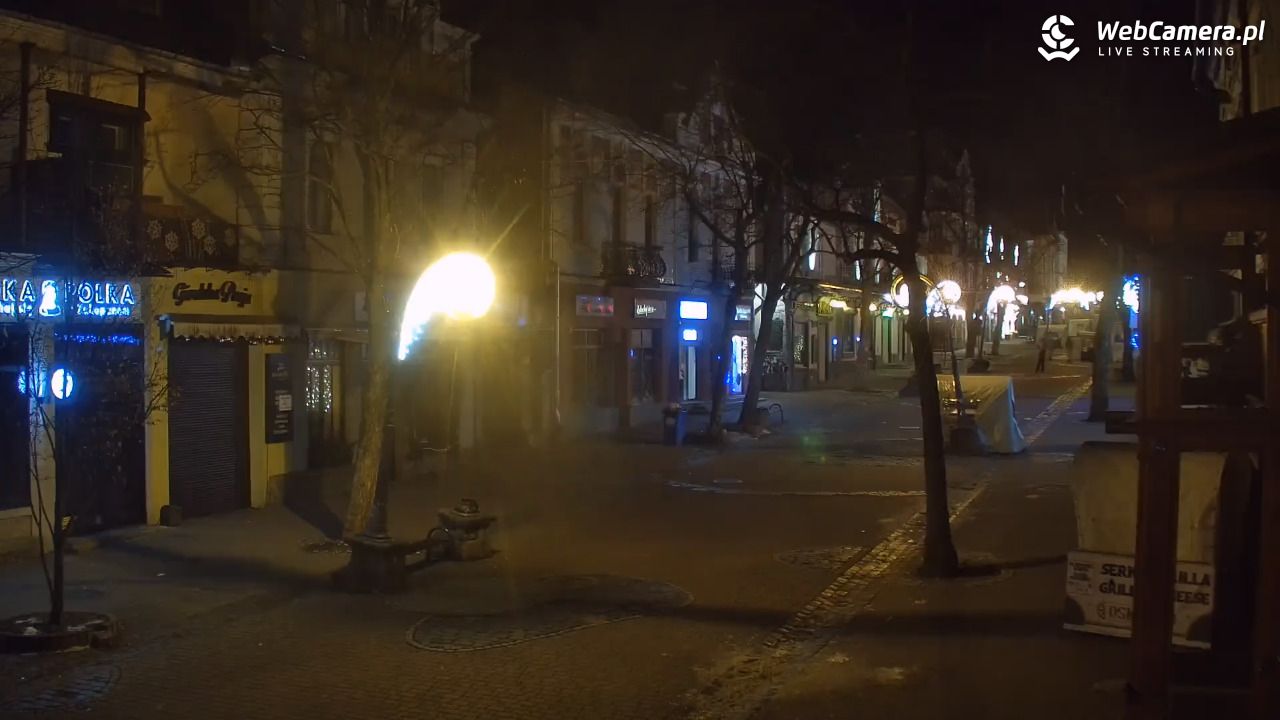 Zakopane - widok na deptak Krupówki NOWOŚĆ - 15 grudzień 2025, 00:49