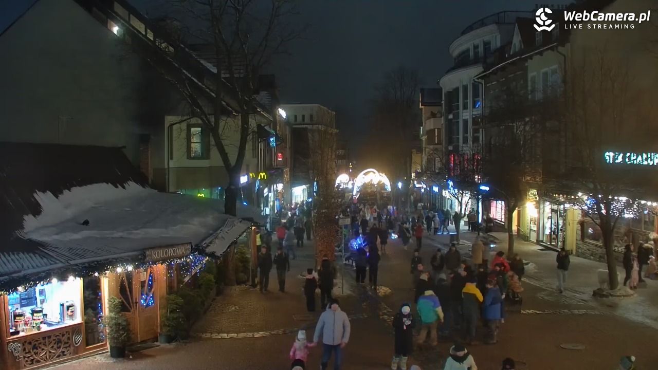 Zakopane - widok na deptak Krupówki NOWOŚĆ - 30 styczeń 2026, 19:52