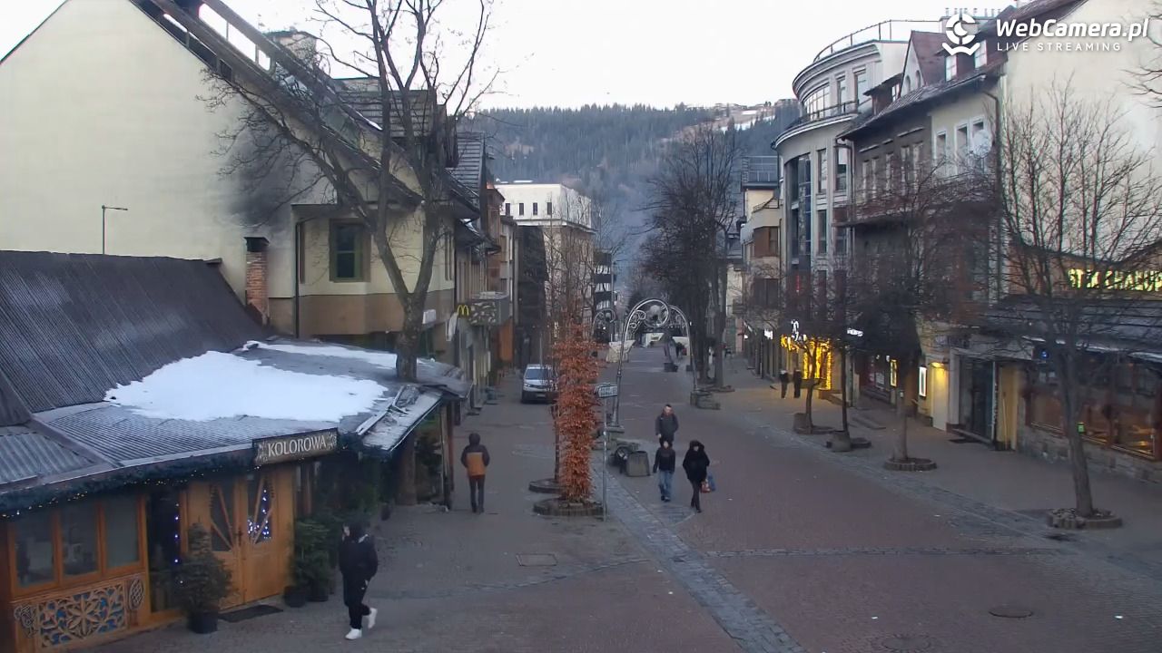 Zakopane - widok na deptak Krupówki NOWOŚĆ - 15 grudzień 2025, 07:29
