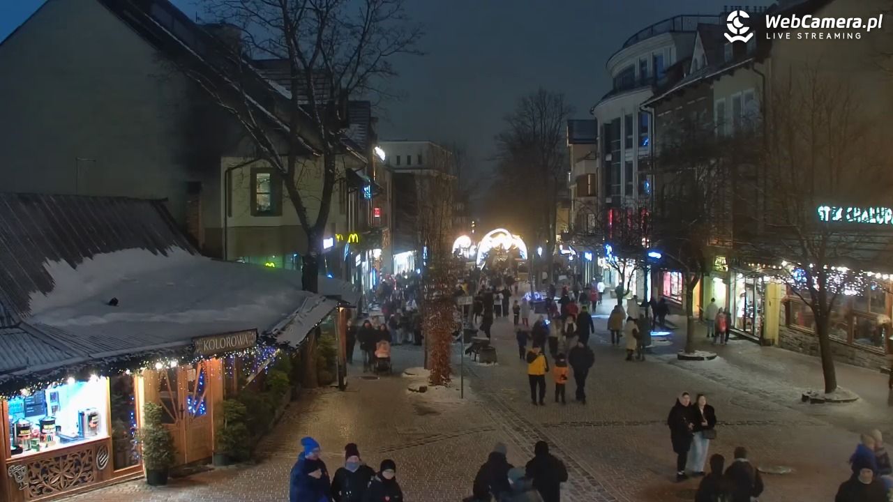 Zakopane - widok na deptak Krupówki NOWOŚĆ - 29 styczeń 2026, 18:10