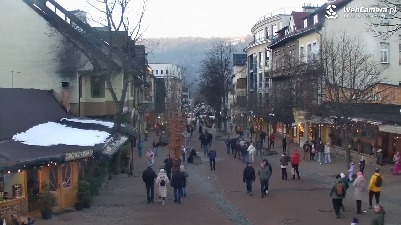 Zakopane - widok na deptak Krupówki NOWOŚĆ - 15 grudzień 2025, 15:03