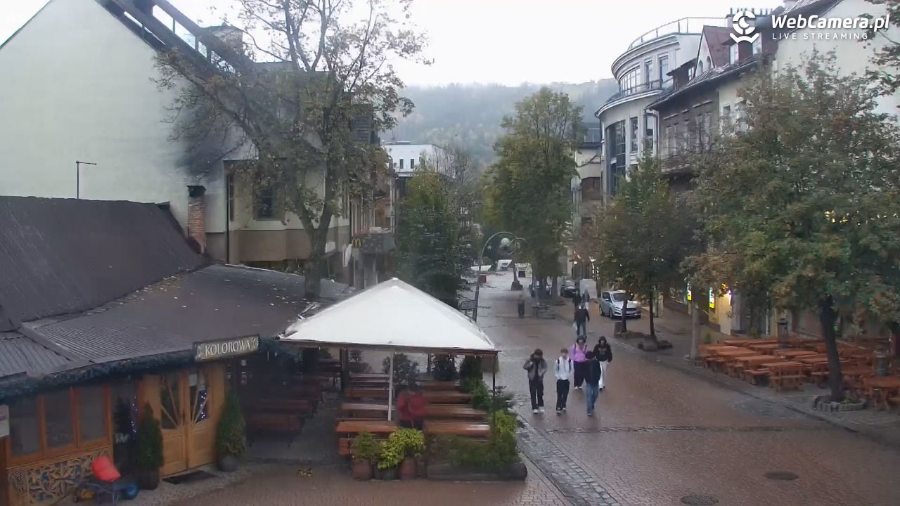 Zakopane - widok na deptak Krupówki NOWOŚĆ - 09 październik 2026, 05:35