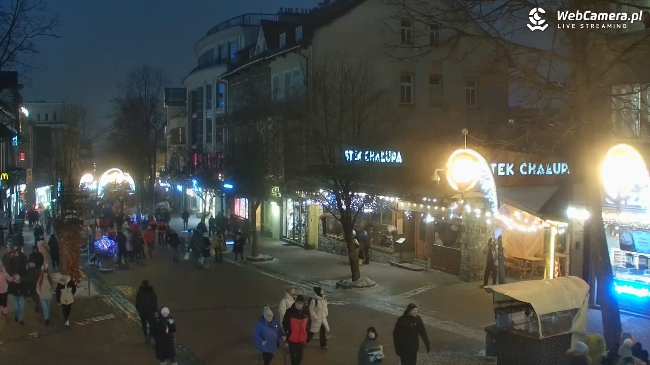 Zakopane - widok na deptak Krupówki NOWOŚĆ - 30 styczeń 2026, 20:47