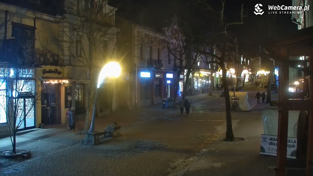 Zakopane - widok na deptak Krupówki NOWOŚĆ - 14 grudzień 2025, 22:27