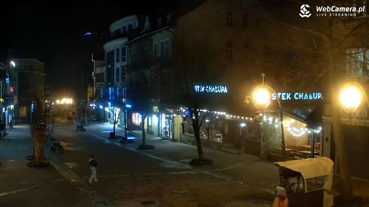 Zakopane - widok na deptak Krupówki NOWOŚĆ - 16 marzec 2026, 21:25