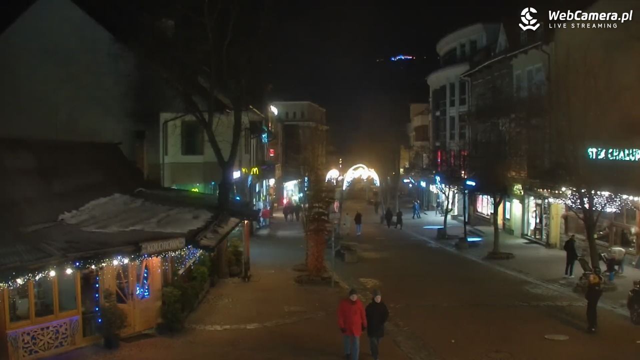 Zakopane - widok na deptak Krupówki NOWOŚĆ - 15 grudzień 2025, 21:33