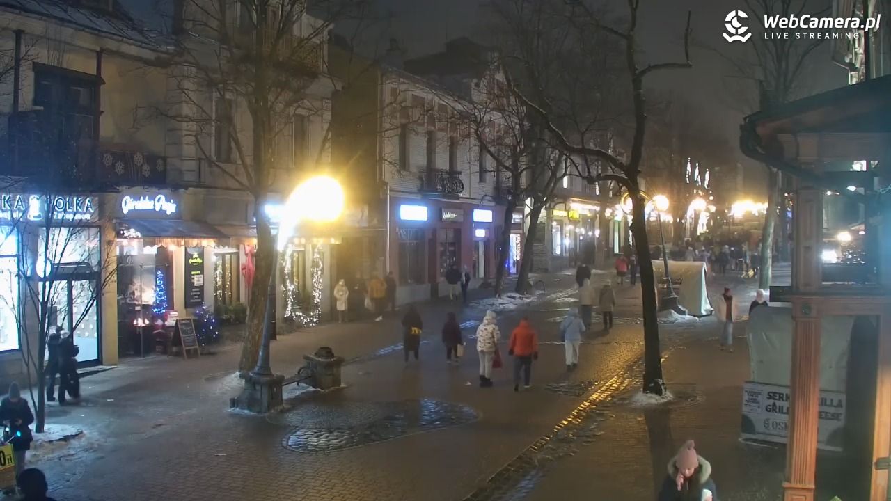 Zakopane - widok na deptak Krupówki NOWOŚĆ - 30 styczeń 2026, 22:03