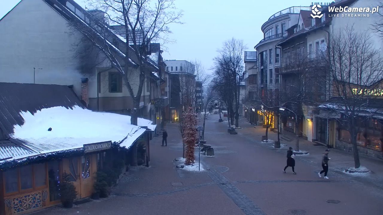 Zakopane - widok na deptak Krupówki NOWOŚĆ - 31 styczeń 2026, 07:30