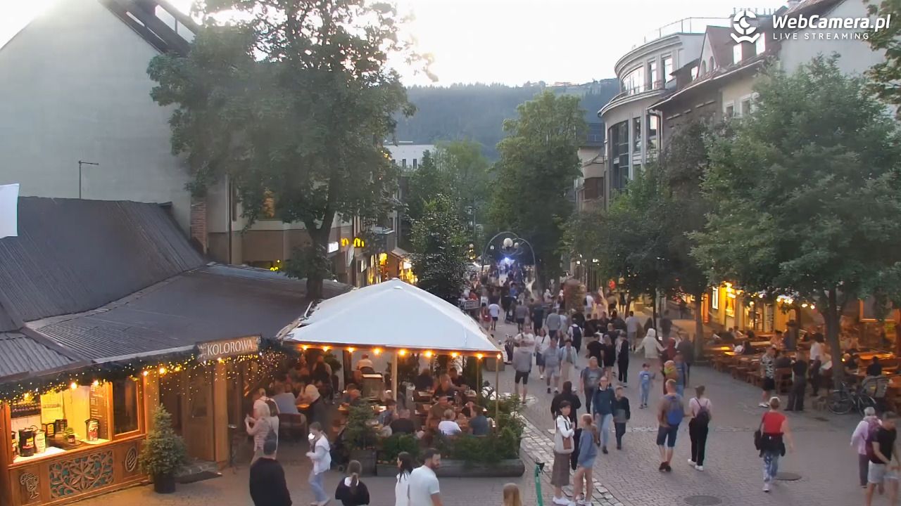 Zakopane - widok na deptak Krupówki NOWOŚĆ - 13 lipiec 2025, 20:45