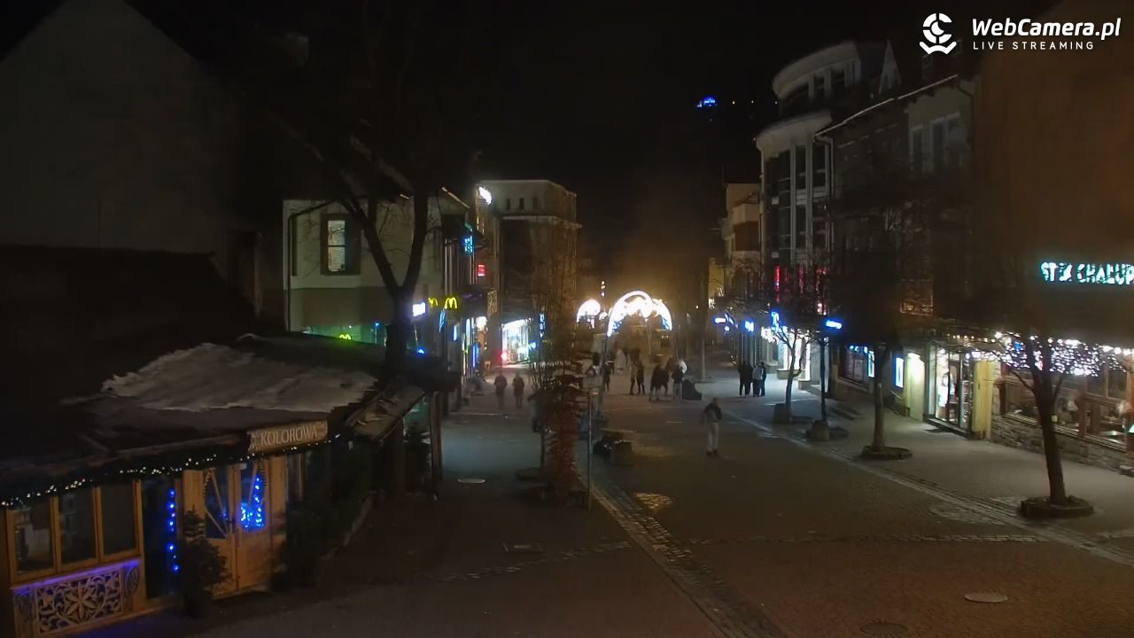 Zakopane - widok na deptak Krupówki NOWOŚĆ - 14 grudzień 2025, 22:18