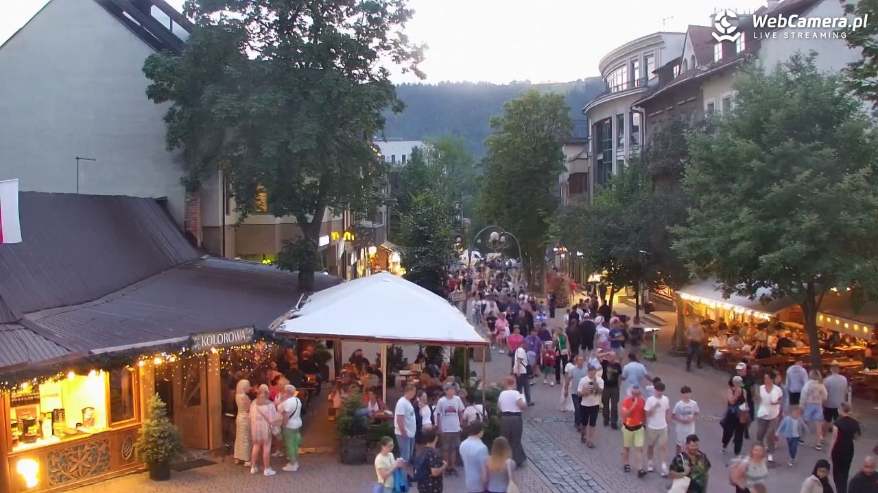 Zakopane - widok na deptak Krupówki NOWOŚĆ - 14 lipiec 2025, 20:50