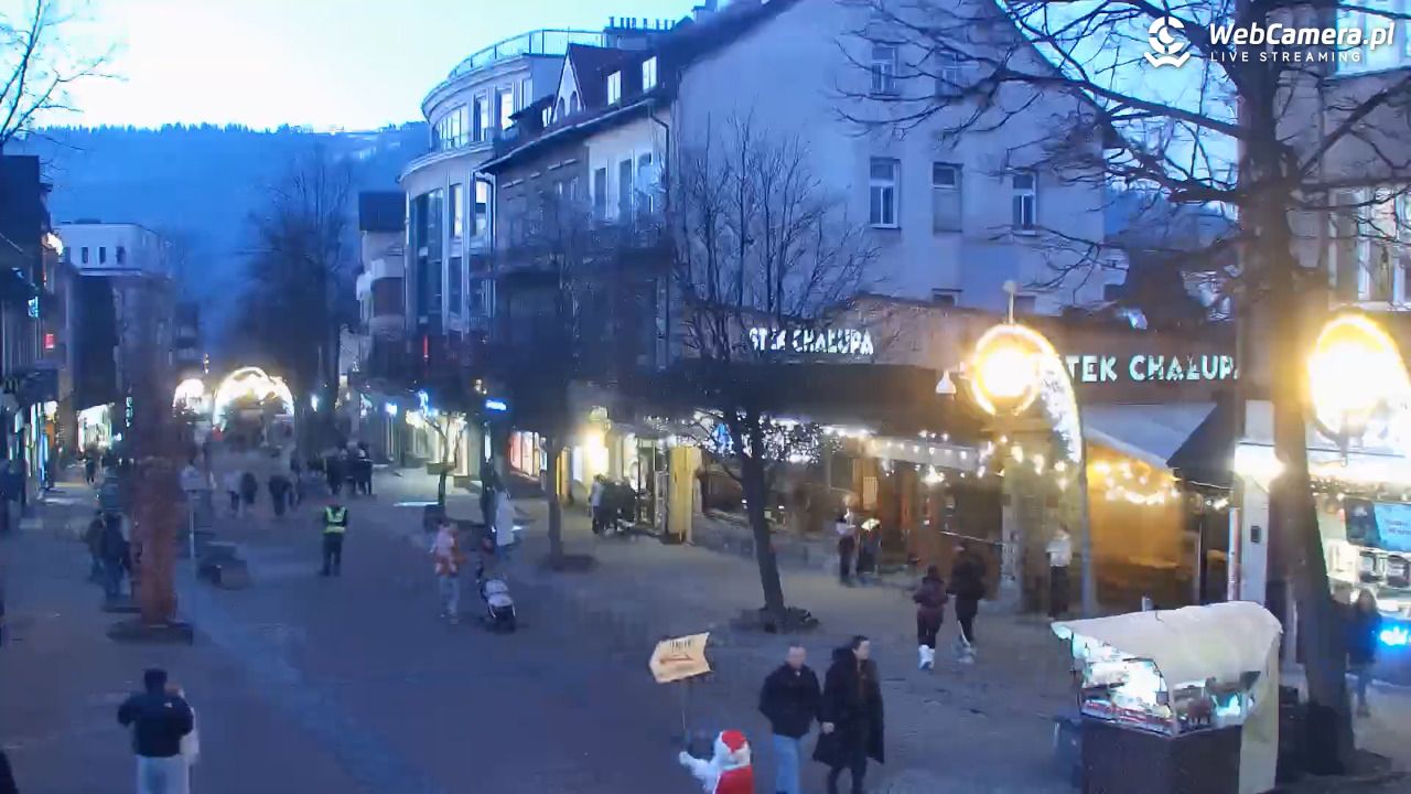 Zakopane - widok na deptak Krupówki NOWOŚĆ - 15 grudzień 2025, 16:00