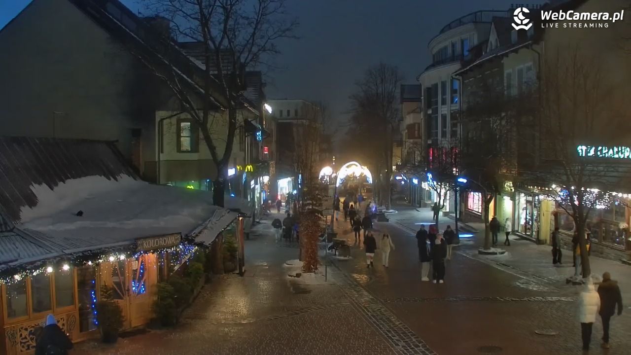 Zakopane - widok na deptak Krupówki NOWOŚĆ - 29 styczeń 2026, 21:32