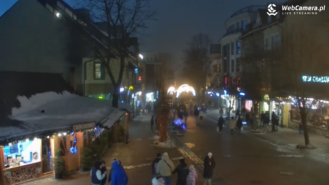 Zakopane - widok na deptak Krupówki NOWOŚĆ - 30 styczeń 2026, 21:32