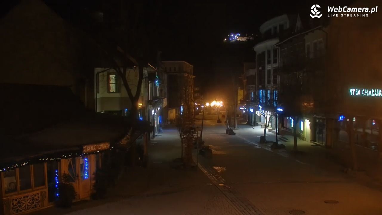 Zakopane - widok na deptak Krupówki NOWOŚĆ - 16 marzec 2026, 00:45